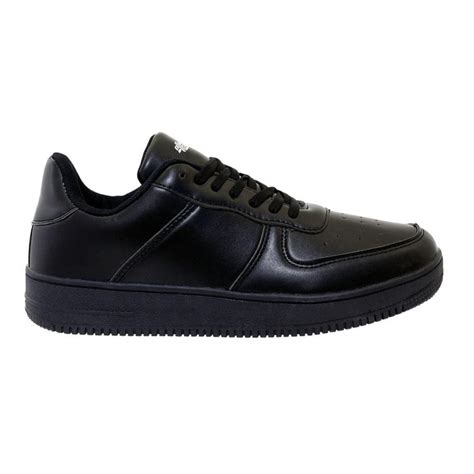 solid black men's sneakers